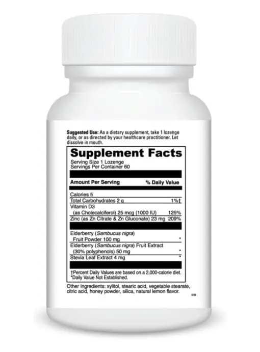 Zinc Lozenge + Elderberry Chewable - Image 3