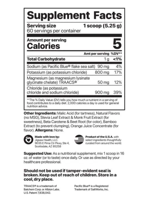 Potassium Cocktail Jar, Orange - Image 3