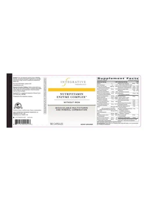 NutriVitamin Enzyme Complex w/o Iron - Image 2