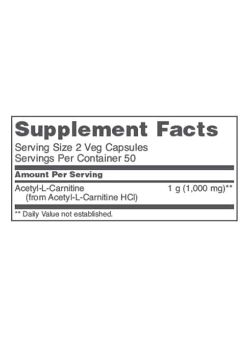 Acetyl-L-Carnitine 500mg - Image 3