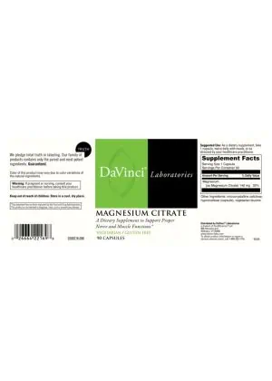 Alternative view of Magnesium Citrate 140mg