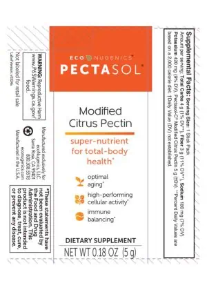 Alternative view of Econugenics Pectasol Plain Powder Stick Packs