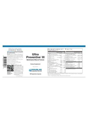 Alternative view of Ultra Preventive III Capsules (California Only)