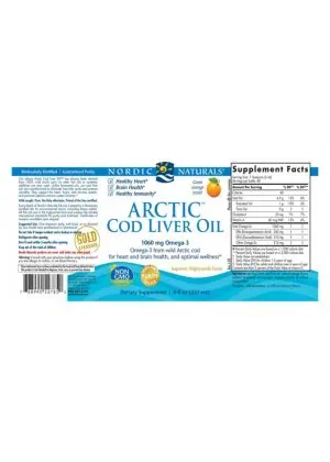 Alternative view of Arctic Cod Liver Oil Orange