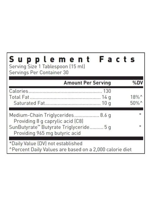 MCT/Butyrate Liquid with SunButyrate™ - Image 3