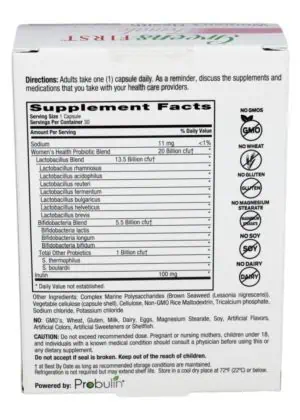 Alternative view of Women's Health Probiotic 30c