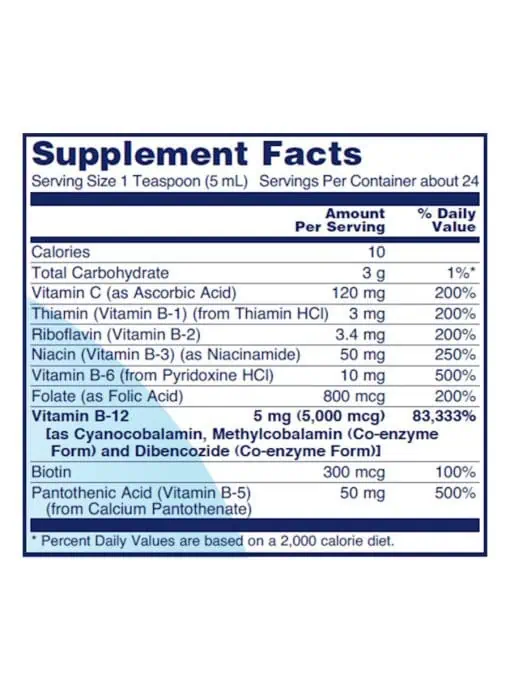 Vitamin B-12 Liquid 5000mcg - Image 3