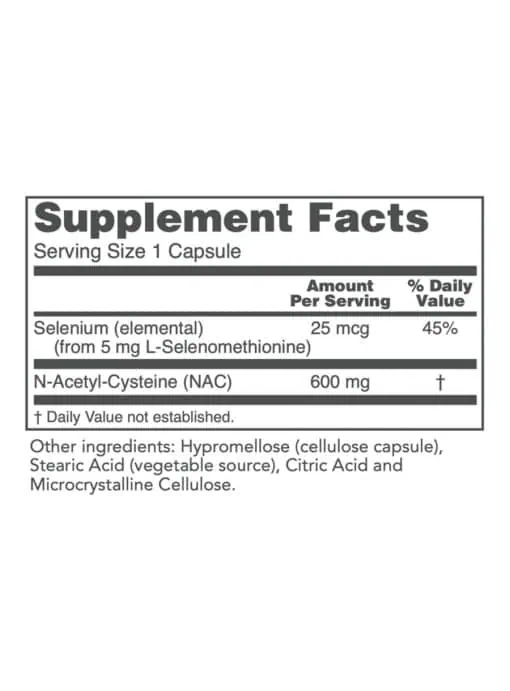 NAC N-Acetyl Cysteine 600mg - Image 3