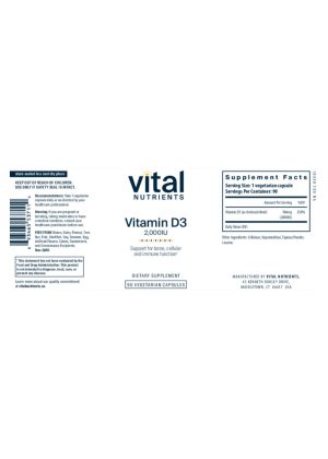 Alternative view of Vitamin D3 2000IU VEG