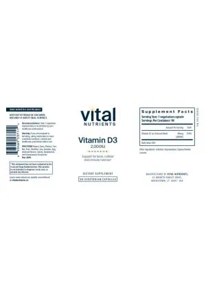 Alternative view of Vitamin D3 2000IU VEG
