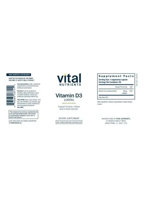 Vitamin D3 2000IU VEG - Image 2