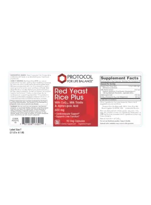 Red Yeast Rice Plus 600mg - Image 2