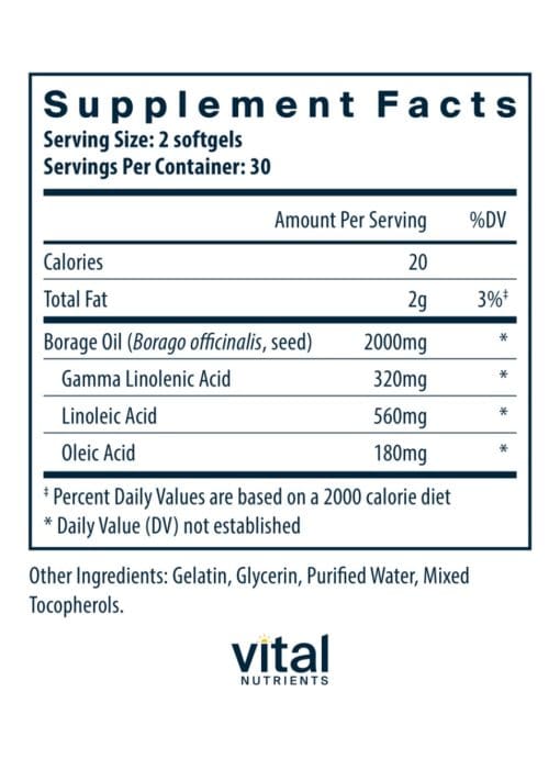 Borage Oil 1000mg - Image 3