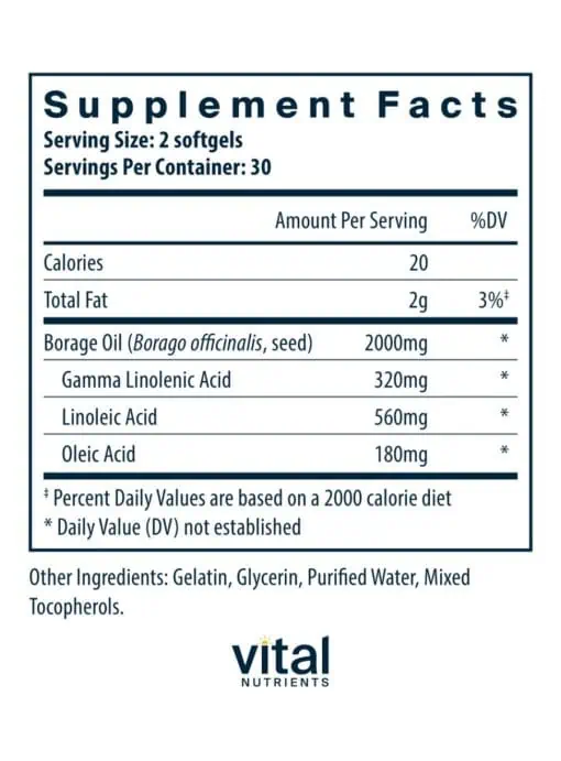 Borage Oil 1000mg - Image 3