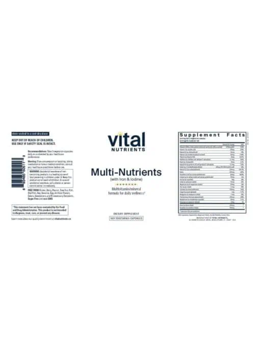Multi-Nutrients w/Iron and Iodine - Image 2