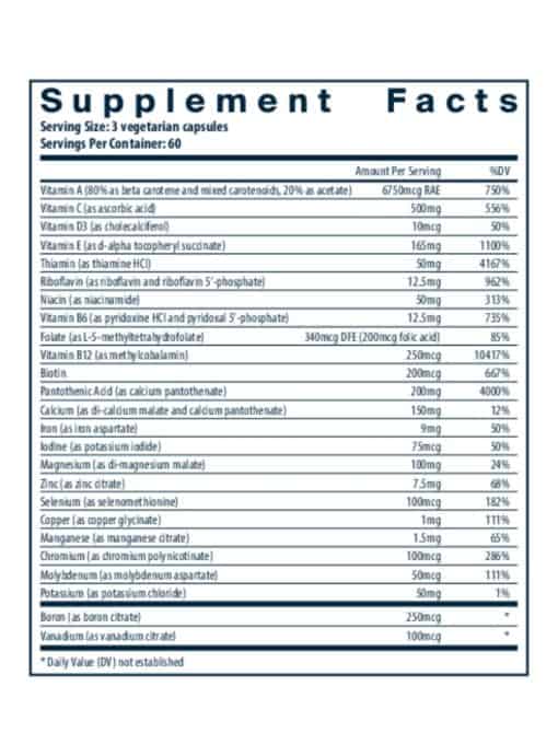 Multi-Nutrients w/Iron and Iodine - Image 3