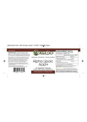Alternative view of Alpha Lipoic Acid 500mg