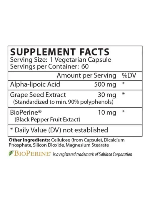 Alpha Lipoic Acid 500mg - Image 3