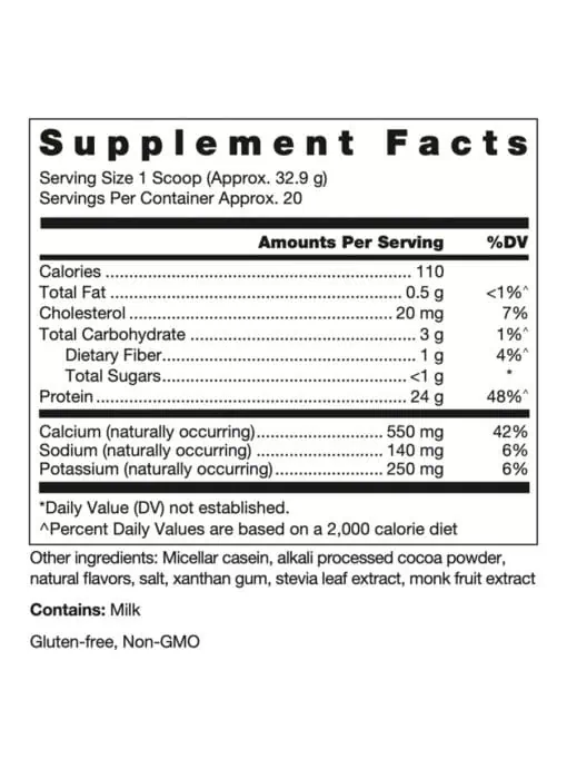 Klean Casein Protein - Natural Chocolate Flavor - Image 3