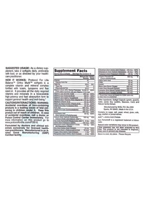 Alternative view of Ortho Multi w/ 400mg Flax Oil