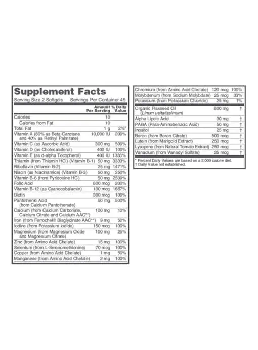 Ortho Multi w/ 400mg Flax Oil - Image 3