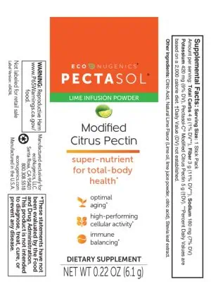 Alternative view of Econugenics Pectasol Lime Flavor Stick Packs (15ct)