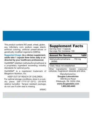 Alternative view of Fundamental Sulfur Capsules (750mg)