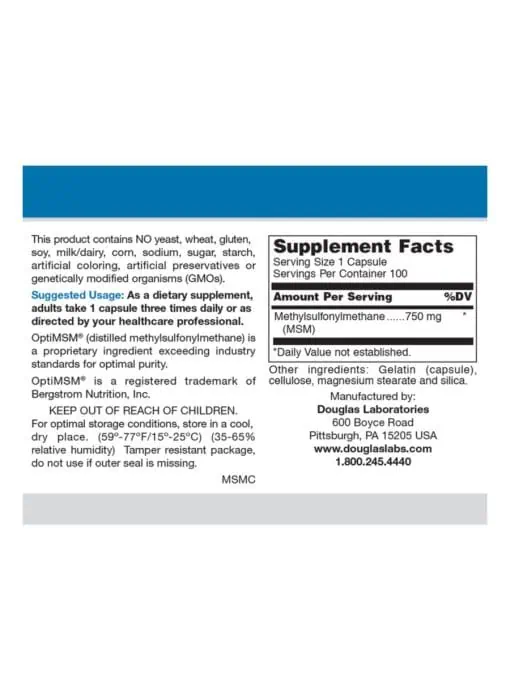 Fundamental Sulfur Capsules (750mg) - Image 2