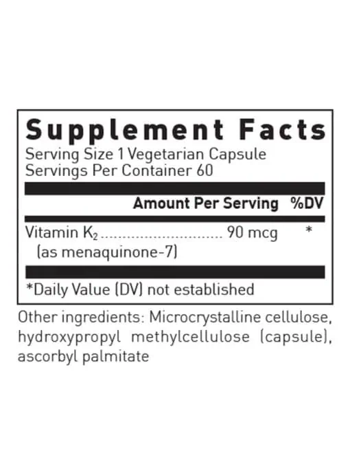 Vitamin K2 w/Menaquinone-7 (Soy-Free) - Image 3
