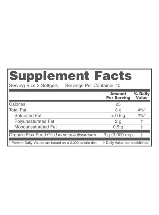 Flax Seed Oil 1000mg - Image 3