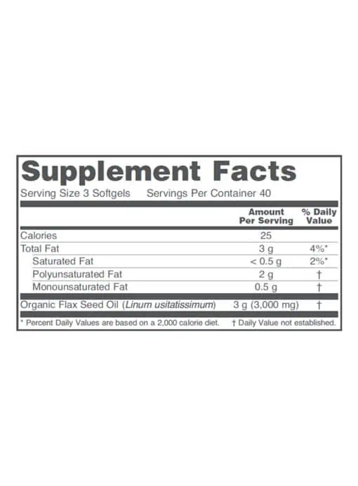 Flax Seed Oil 1000mg - Image 3