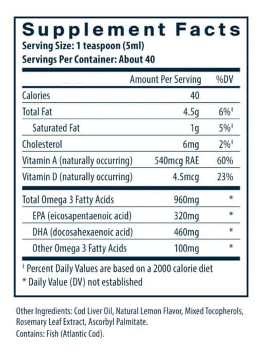 Ultra Pure® Cod Liver Oil - Image 3
