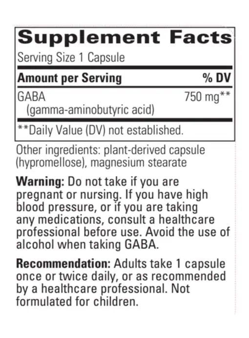 GABA 750mg - Image 3