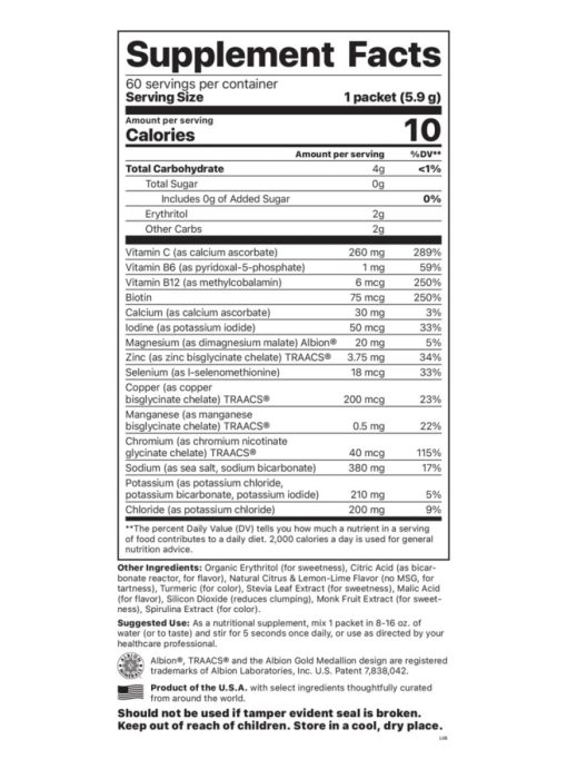 Electrolyte Supreme - Lemon Lime Packets - Image 2