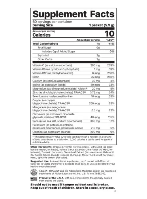 Electrolyte Supreme - Lemon Lime Packets - Image 3
