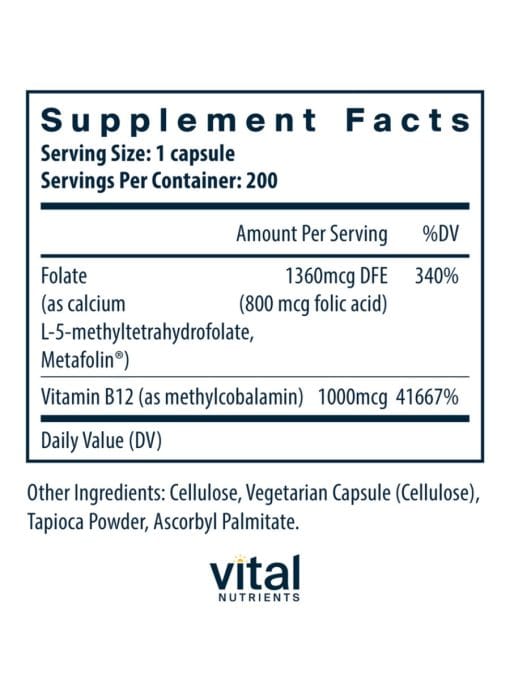 B-12/Methyl Folate 1000mcg/800mcg - Image 2