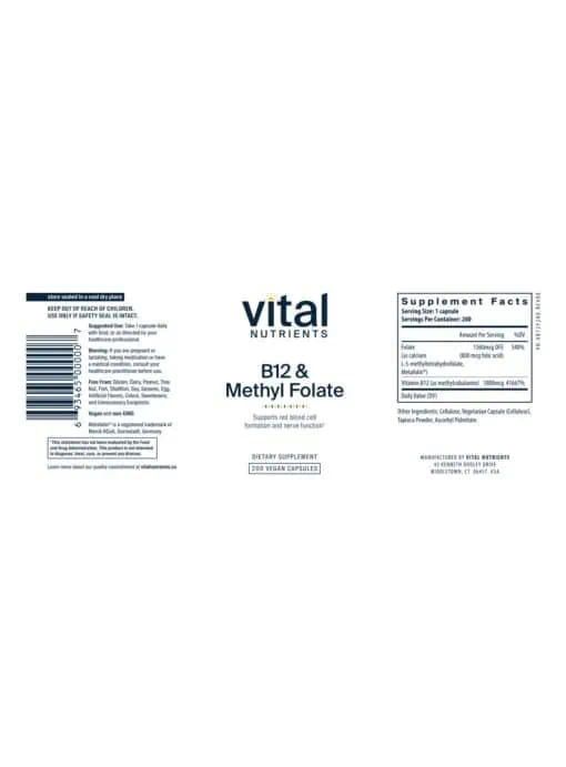 B-12/Methyl Folate 1000mcg/800mcg - Image 3