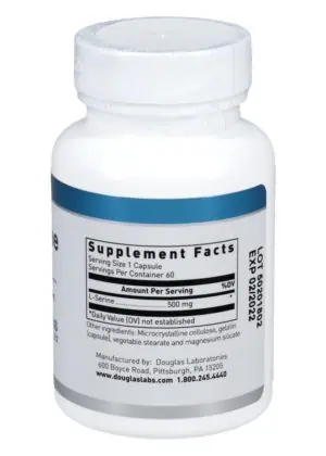 Alternative view of L-Serine 500mg