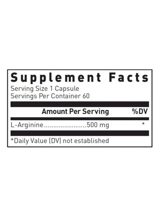 L-Arginine 500mg - Image 3