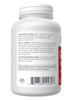 Alternative view of Gaba 750mg