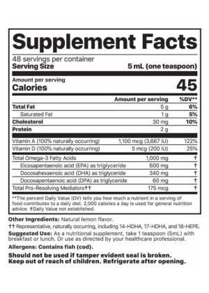 Alternative view of Alaskan Cod Liver Oil - Liquid