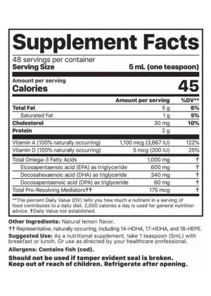 Alternative view of Alaskan Cod Liver Oil - Liquid