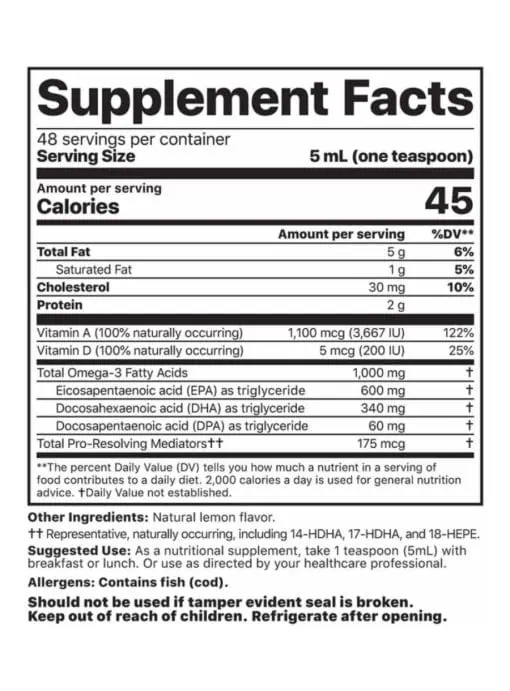 Alaskan Cod Liver Oil - Liquid - Image 2