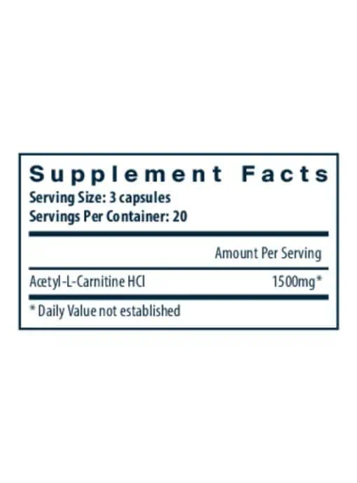 Acetyl L-Carnitine 500mg - Image 3