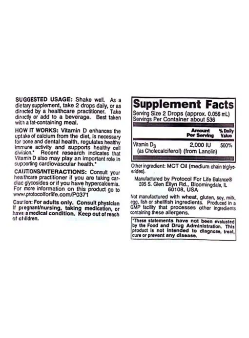 Vitamin D3 2,000IU - Image 2