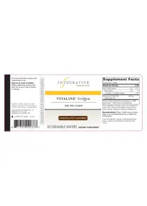 Alternative view of Vitaline CoQ10 200mg Chewable Chocolate