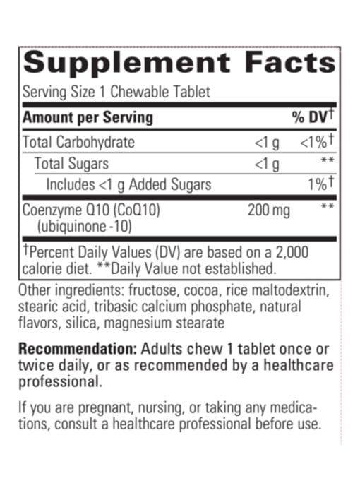 Vitaline CoQ10 200mg Chewable Chocolate - Image 3
