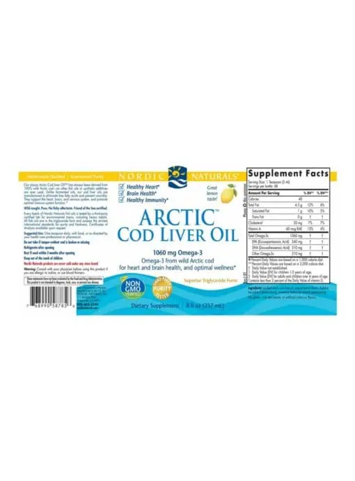 Arctic Cod Liver Oil Lemon - Image 2