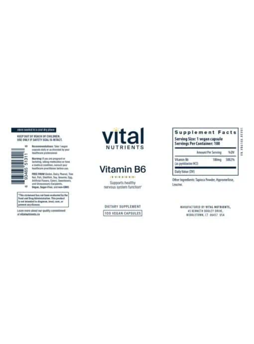 Vitamin B6 100mg - Image 2