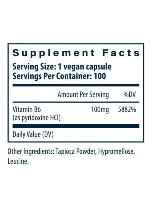 Vitamin B6 100mg - Image 3